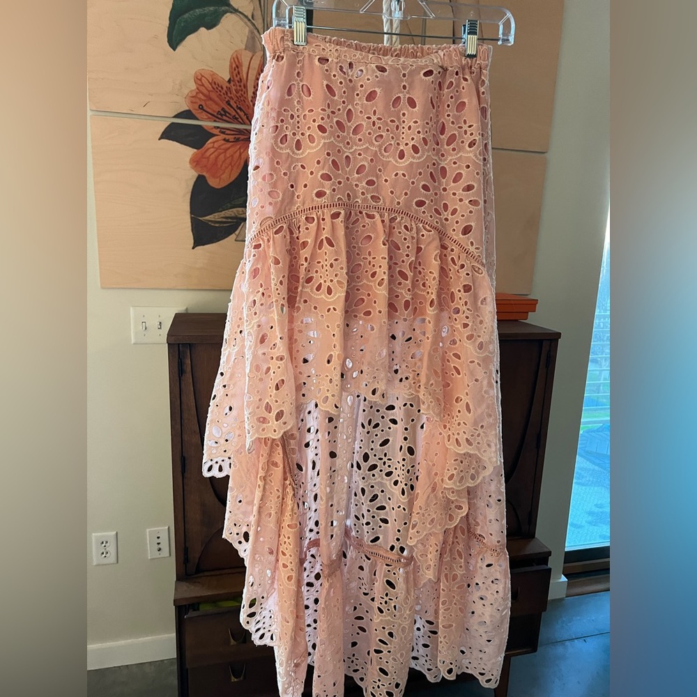 Two Piece Crop + Hi Low Skirt Set - Picture 6 of 9